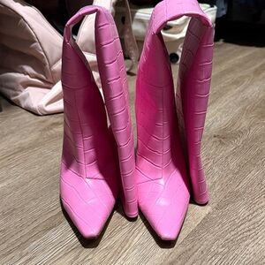 H&M Croc-Embossed Women's Boots